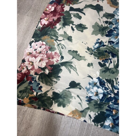 Vintage Pillow Shams Set Of 2 80s Floral 31x25 MCM Cottagecore - Picture 4 of 7